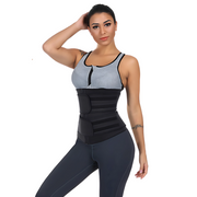 Premium Waist Trainer With Double Compression Straps & Supportive Zipper