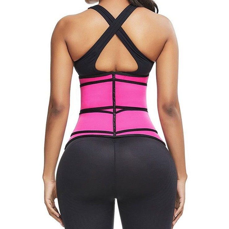 Mine'z Collections - DOUBLE COMPRESSION WAIST TRAINER. It features